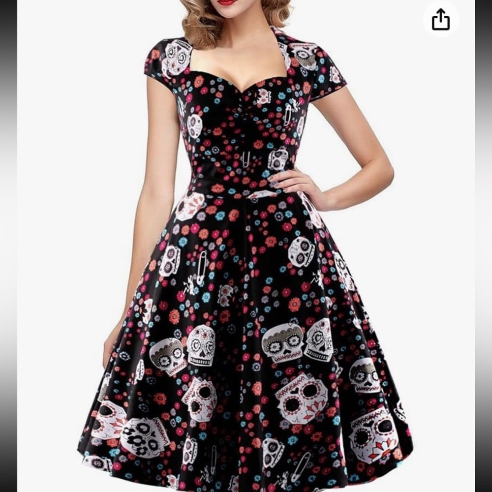 Oten Sugar Skull dress size XL